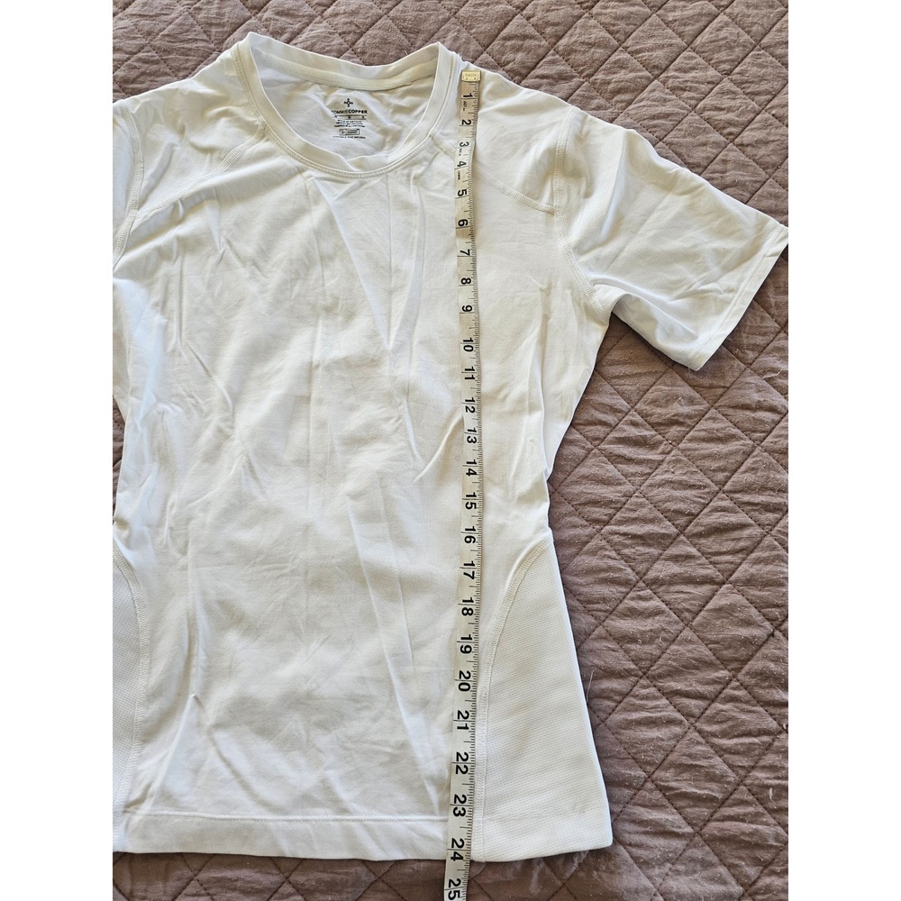 Tommy Copper Postural Support White T-Shirt sz M - Picture 4 of 8